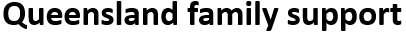Queensland family support online referral logo